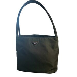 Prada Tessuto Dark Green Shoulder Bag with COA